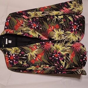 Chico size 1 Floral Multicolored Jacket